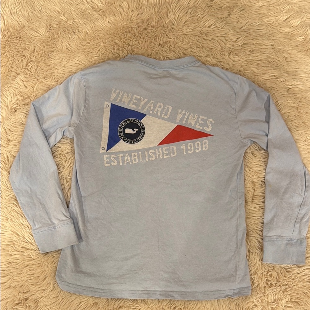 🐳⚓️Vineyard Vines Light Blue Boys  Shirt small 8-10